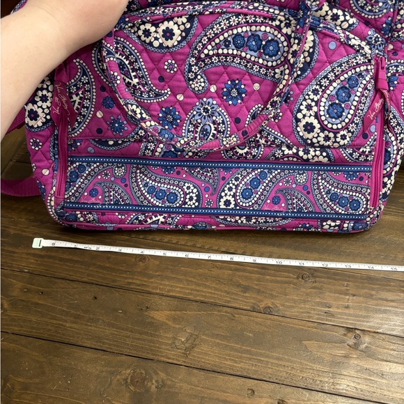 Vera Bradley Weekender Travel Bag in “Boysenberry” Purple and Blue Paisley - Picture 11 of 14